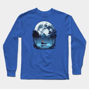 Night Moon Design Long Sleeve T-Shirt